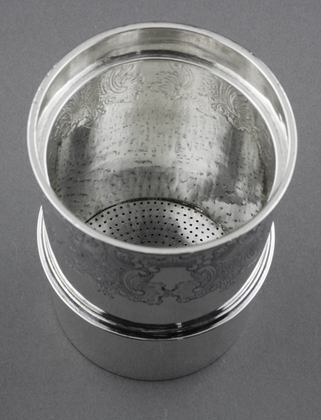 Rare Victorian Silver Coffee Percolator - Walter Morisse